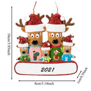 Colorful Decorations Hanging Personalized Family pendant Xmas