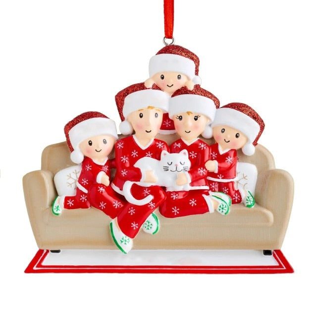 Colorful Decorations Hanging Personalized Family pendant Xmas
