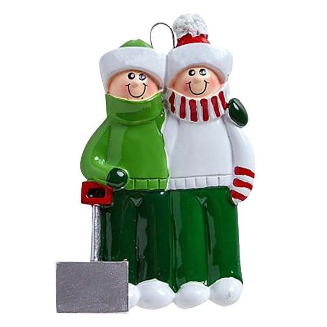 Colorful Decorations Hanging Personalized Family pendant Xmas