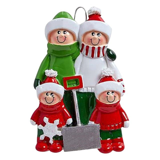 Colorful Decorations Hanging Personalized Family pendant Xmas
