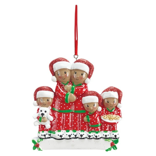 Colorful Decorations Hanging Personalized Family pendant Xmas