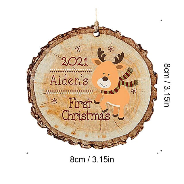 Colorful Decorations Hanging Personalized Family pendant Xmas