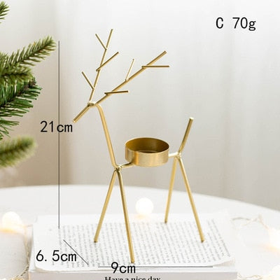 Creative Elk Metal Candle Holder Wedding Candlestick