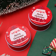 Christmas Tin Gift Box Metal Cookie Box Candy Storage Containers
