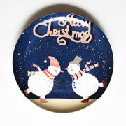 Hand-painted Christmas Ceramic Plate
