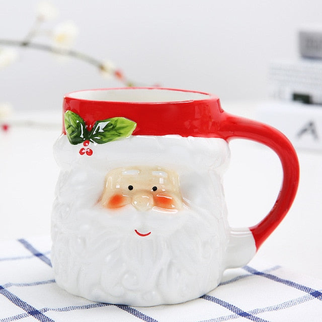 Cute Christmas Character Themed Cartoon Mug