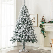 2.1M White Simulation Artificial Flocking Snow Christmas Tree