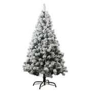 2.1M White Simulation Artificial Flocking Snow Christmas Tree