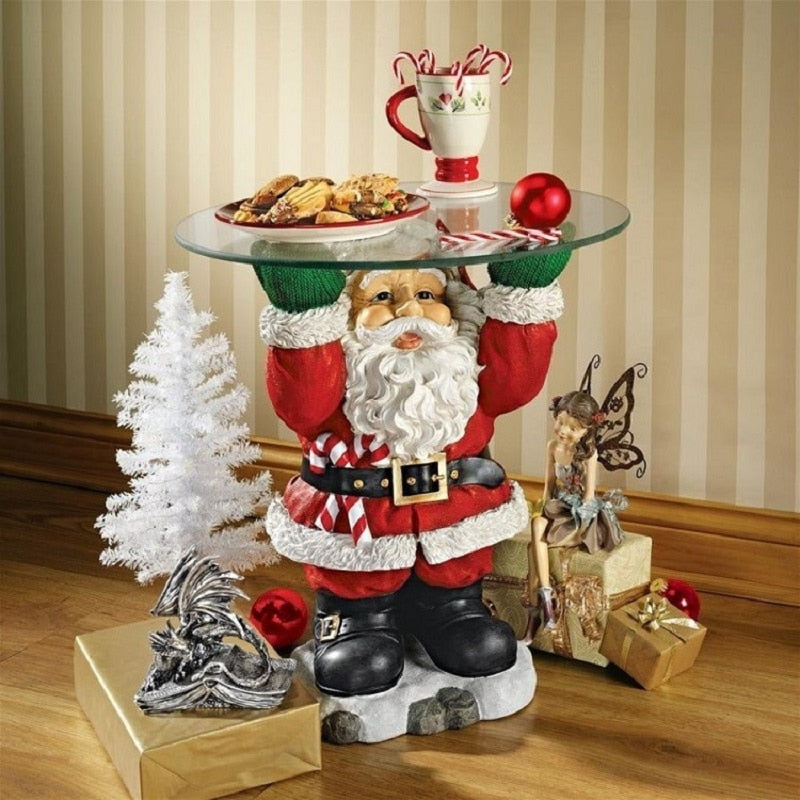 Santa Snack Rack Snowman Dessert Holder Food Serving Tray
