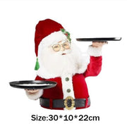 Santa Snack Rack Snowman Dessert Holder Food Serving Tray