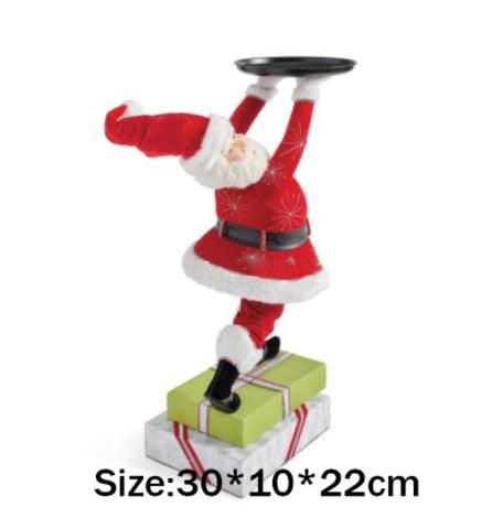 Santa Snack Rack Snowman Dessert Holder Food Serving Tray