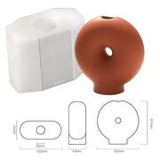 Nicole Concrete Candle Holder Mold DIY Silicone Cement