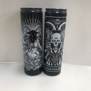 Church Candle Santa Is A Woman Ritual Chakra Black Candle