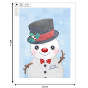 Snowman Cross Stitch Rhinestone Mosaic Diamond Embroidery Painting Kit