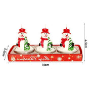 Christmas Pine Cones Santa Candles