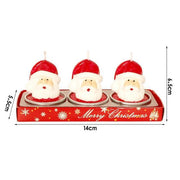 Christmas Pine Cones Santa Candles