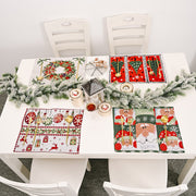 Christmas Household Knitted Fabric Table Coaster