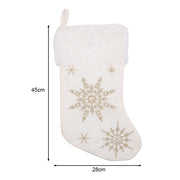 Knit Christmas Stockings Snowman Santa Xmas