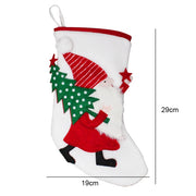 Knit Christmas Stockings Snowman Santa Xmas