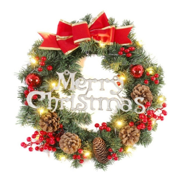 Merry Christmas Decorations For Home LED Glowing Garland