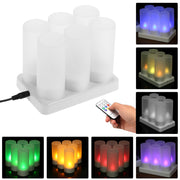 Colorful Led Candle Rechargeable Candle Light