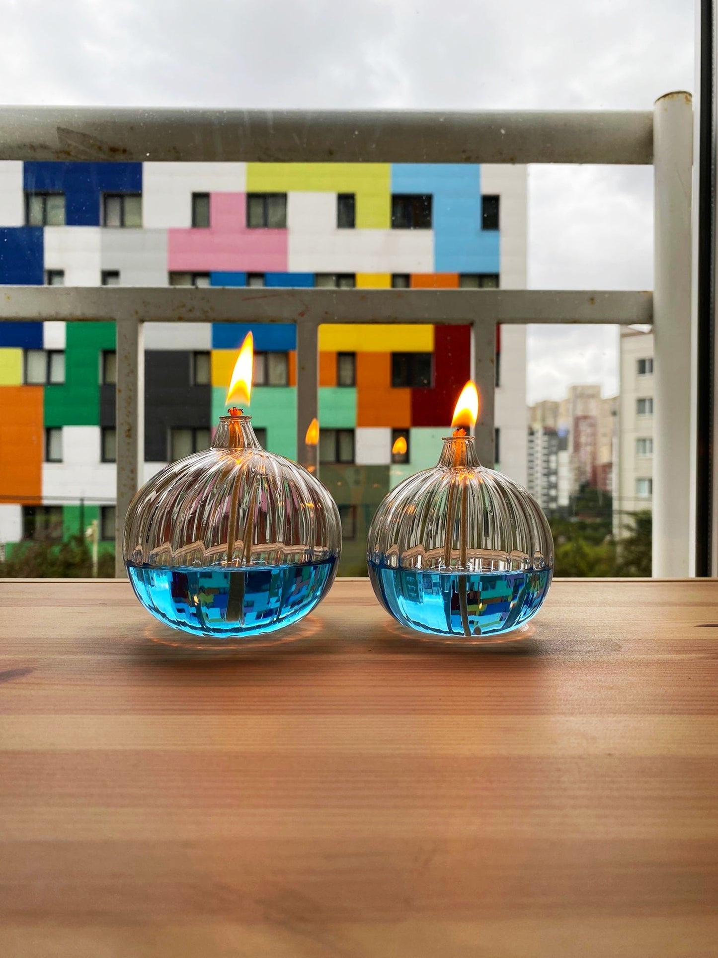 Glass Oil Lamp  Set of 2 -  Light Birthday Party Ideas