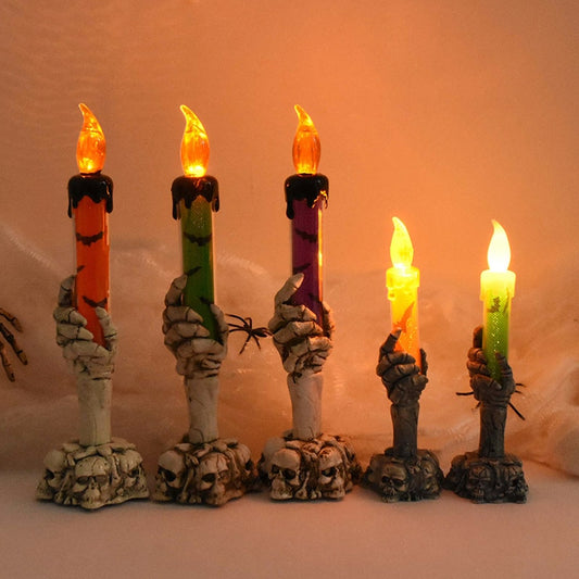 Skeleton Hand Flameless LED Halloween Candles