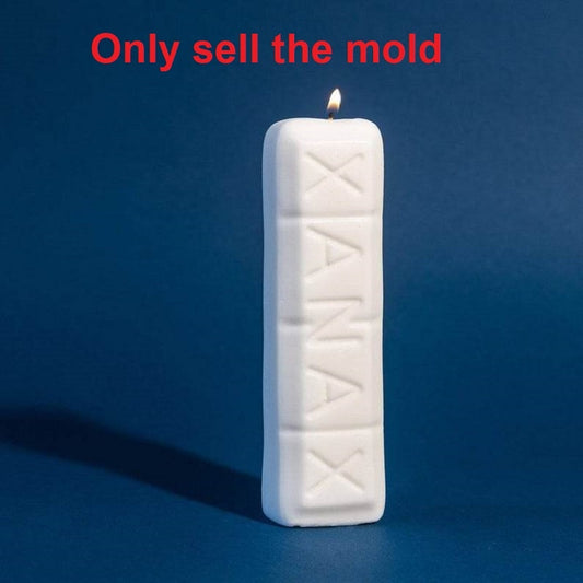 Wave and Letter Design Soap and Candle Mold
