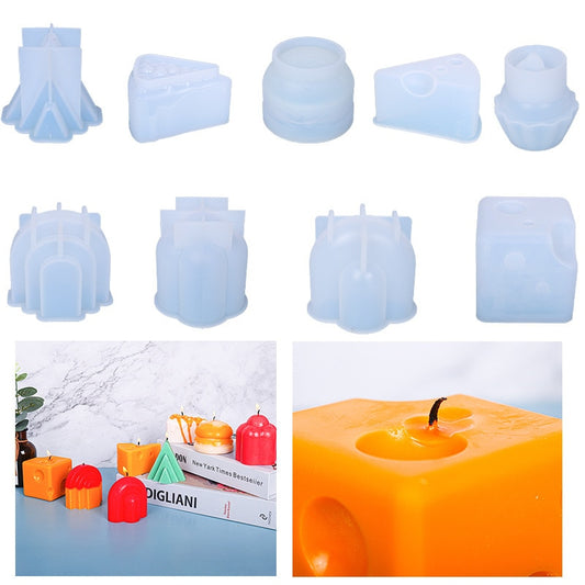 Epoxy mold cheese candle resin silicone mold hot sale candle