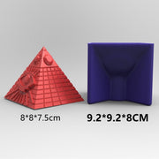 Pyramid Psychic Eye Candle Silicone Mold for DIY