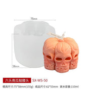 Halloween and Christmas New Candle Silicone Mold for DIY