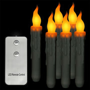 Electric Flameless Long Candles With Remote Control LED