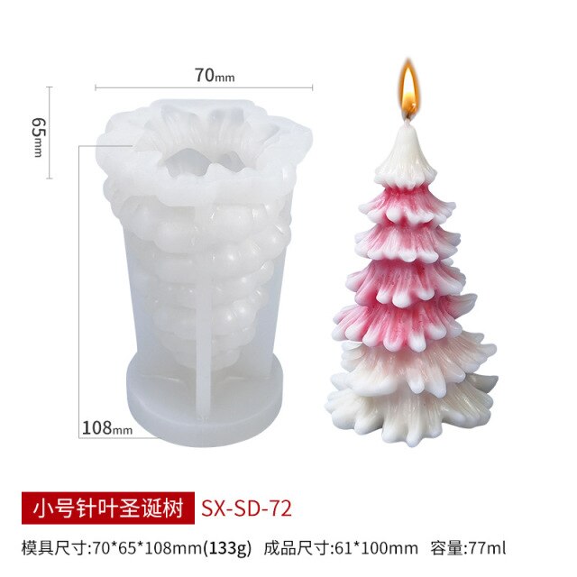 Christmas Aromatherapy Silicone Candle Molds