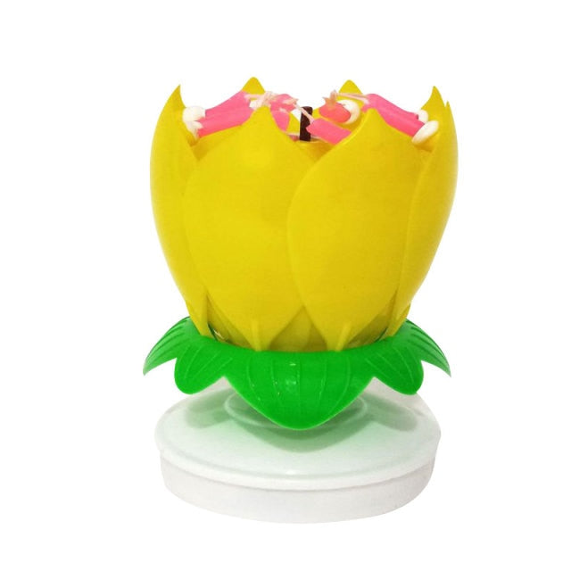 Hot Fashion Cake Flower Candles Lotus