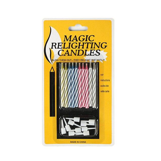 10pcs/pack Birthday Party Relighting Candle Funny - Christmas Trees USA