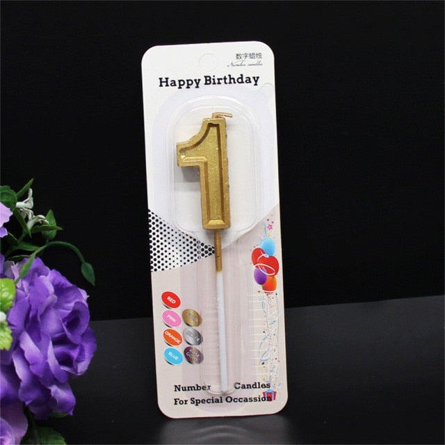 Candle For Holiday With Colorful Flame