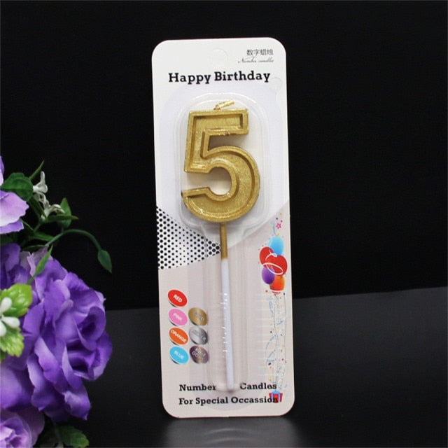 Candle For Holiday With Colorful Flame