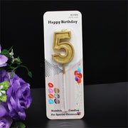 Candle For Holiday With Colorful Flame