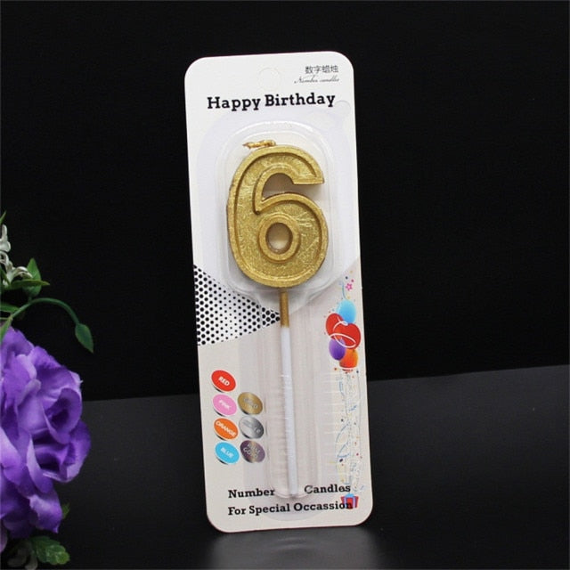 Candle For Holiday With Colorful Flame