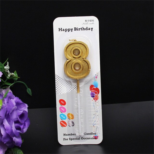 Candle For Holiday With Colorful Flame