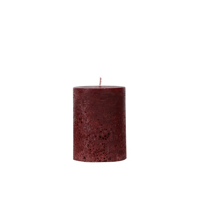 Red Paraffin Washed Candle For Holiday