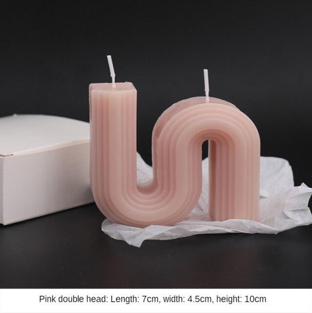 INS Home S-shaped Scented Candle