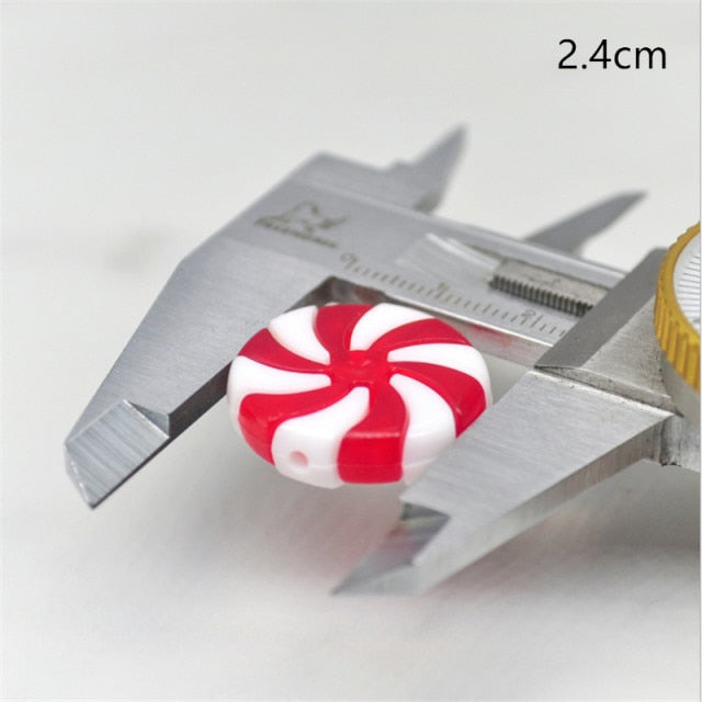 Plastic Christmas Red White Candy Cane Craft Christmas Decoration