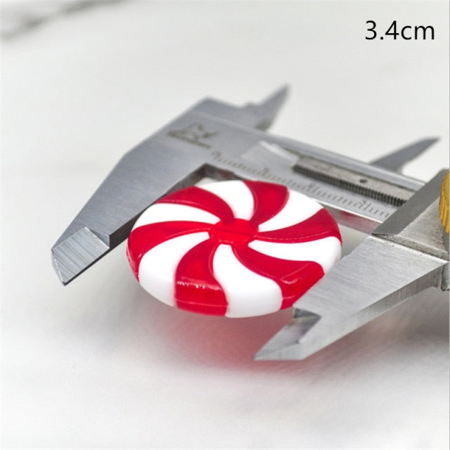 Plastic Christmas Red White Candy Cane Craft Christmas Decoration