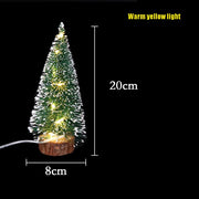 Christmas Table Decorations Green Hoarfrost Tree