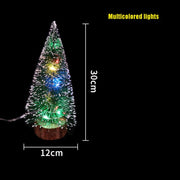 Christmas Table Decorations Green Hoarfrost Tree