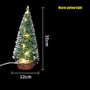 Christmas Table Decorations Green Hoarfrost Tree