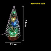 Christmas Table Decorations Green Hoarfrost Tree