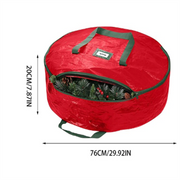 Double layer Round Christmas Wreath Storage Bag