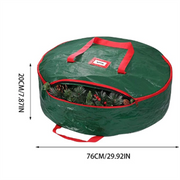Double layer Round Christmas Wreath Storage Bag